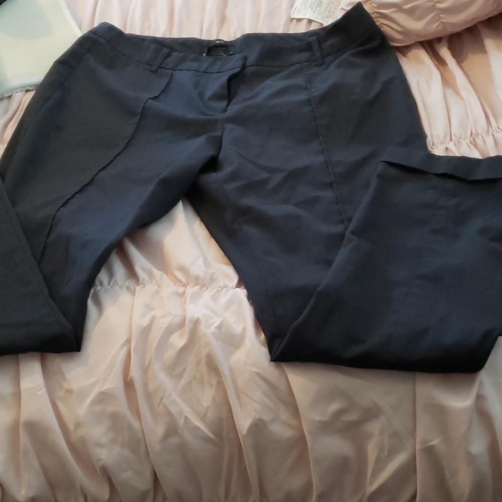 Pinstriped trousers